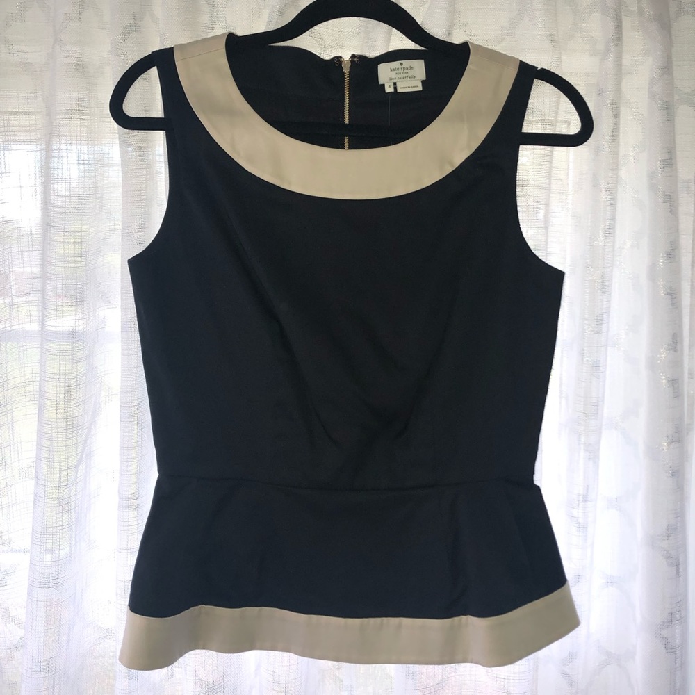 Kate Spade Peplum Top NWT Size 4